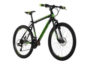 4250547531741 - KS Cycling Mountainbike Hardtail 26 Sharp schwarz-grün RH 46 cm