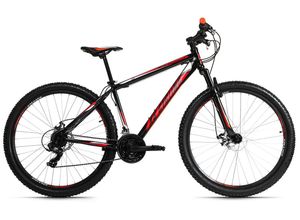 4250547531802 - KS Cycling Mountainbike HARDTAIL 29 SHARP - schwarz-rot - 46 cm Rahmenhöhe