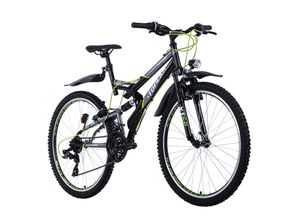 4250547532182 - KS Cycling Mountainbike Fully ATB 26 Topeka grau-grün RH 48 cm