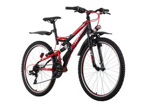 4250547532199 - KS Cycling Mountainbike ATB 26 Topeka schwarz-rot RH 48 cm