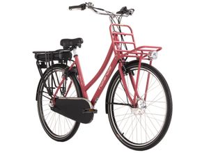 4250547533073 - Hollandia E-Citybike Damen Carry on 28 E-Bike rot 250 Watt Li-Ion 36V 13 Ah 3 Gänge