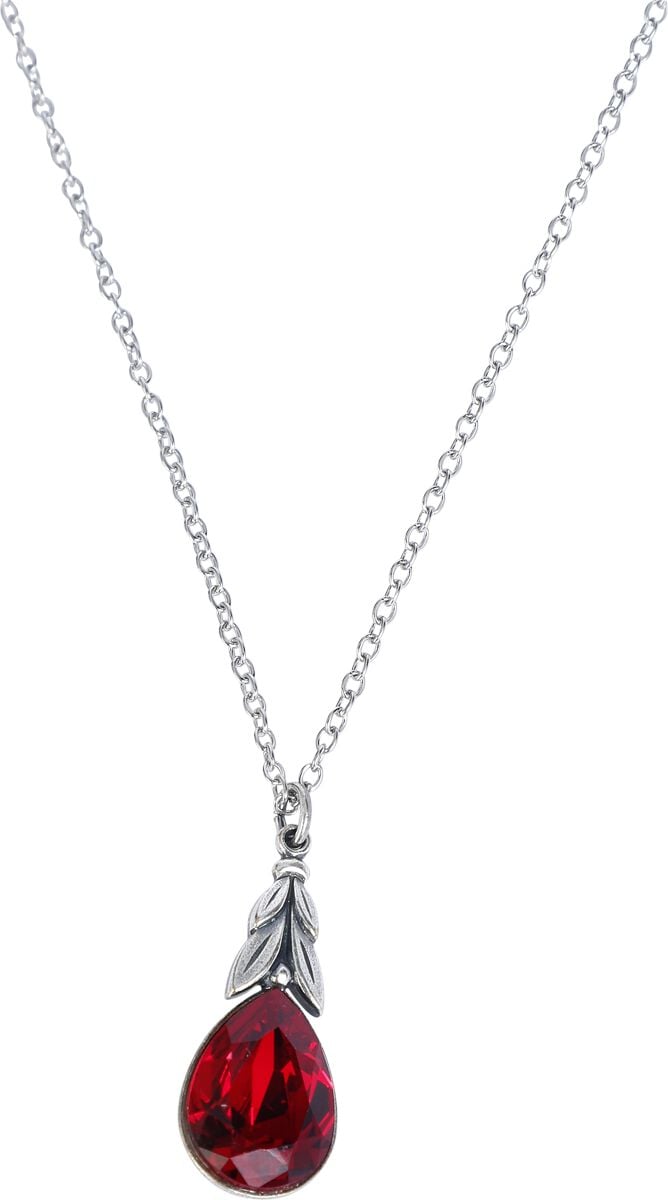 4250558403563 - Red Teardrop Halskette silberfarben