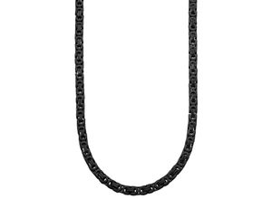 4250564658711 - Collier Berlin SW-696 SW-697 Halsketten Gr Edelstahl Länge 55 cm Breite 6 mm schwarz Herren Ketten ohne Anhänger