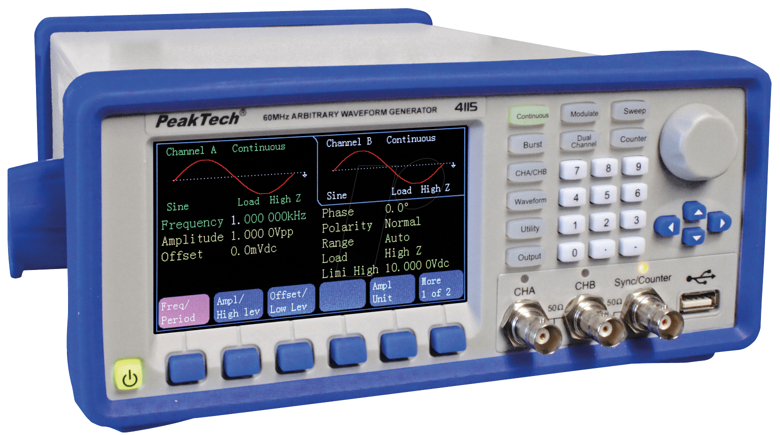 4250569402463 - 4115 - Funktionsgenerator DDS Arbiträr 1 µHz  60 MHz