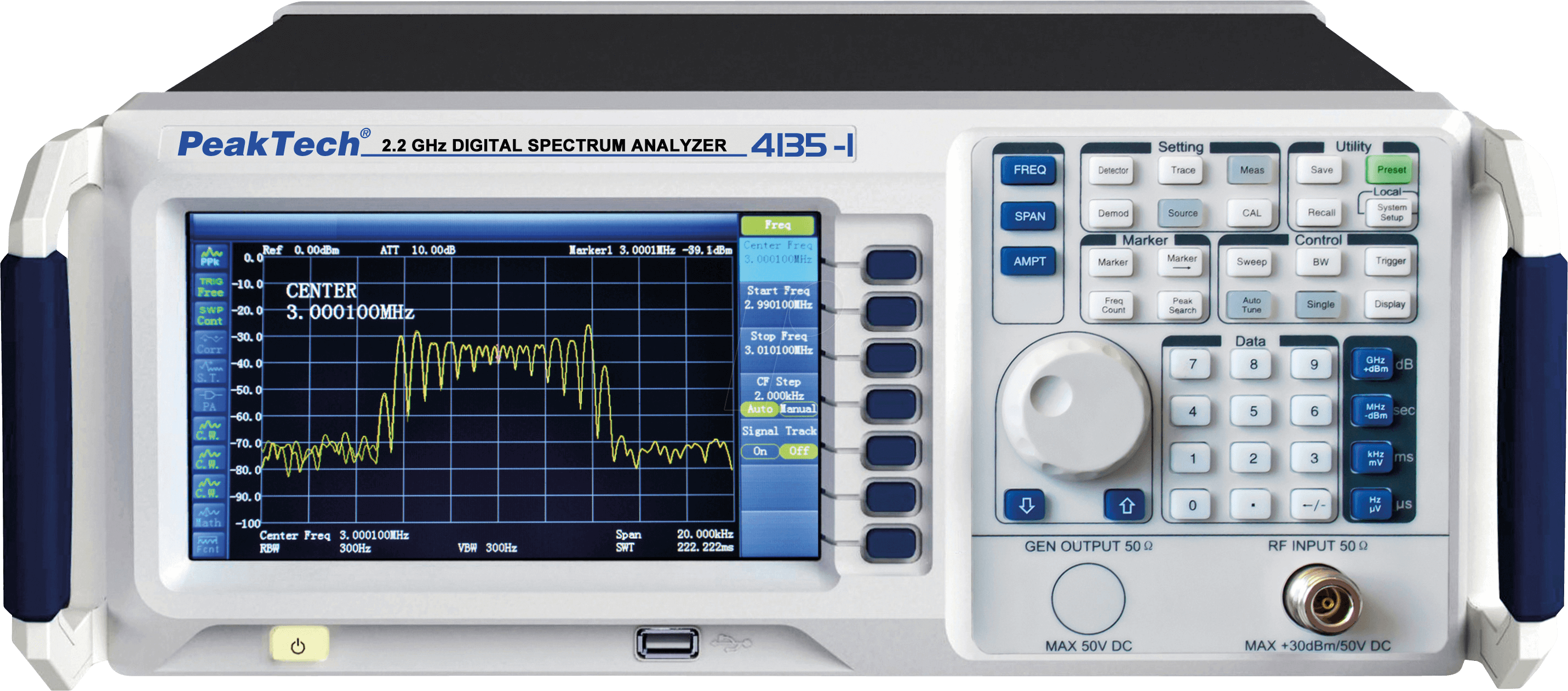 4250569404030 - 4135-1 - Spektrumanalysator 9 kHz bis 2200 MHz LAN USB