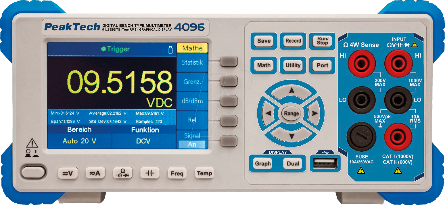 4250569404054 - 4096 - Tischmultimeter digital 200000 Counts USB LAN