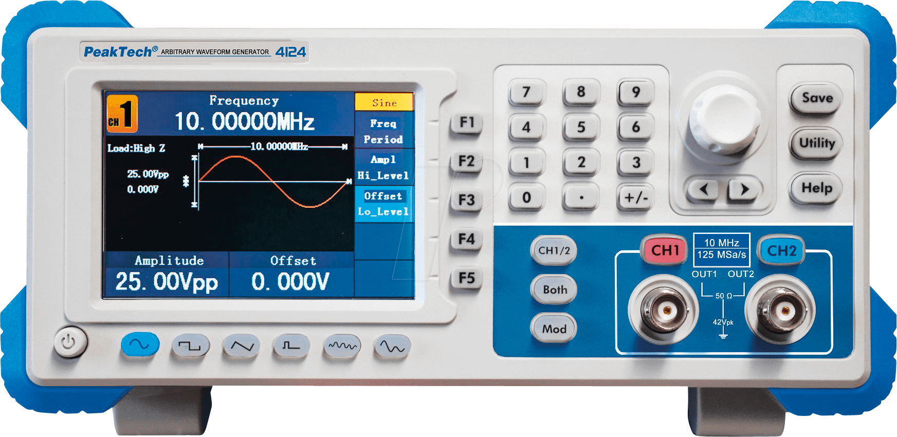 4250569404276 - 4124 - Funktionsgenerator arbiträr 1 µHz  10 MHz 2 Kanäle