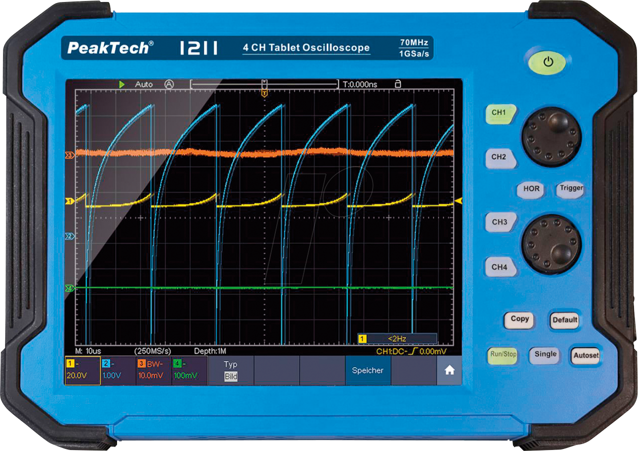4250569405495 - 1211 - Handheld-Oszilloskop 70 MHz 4 Kanäle