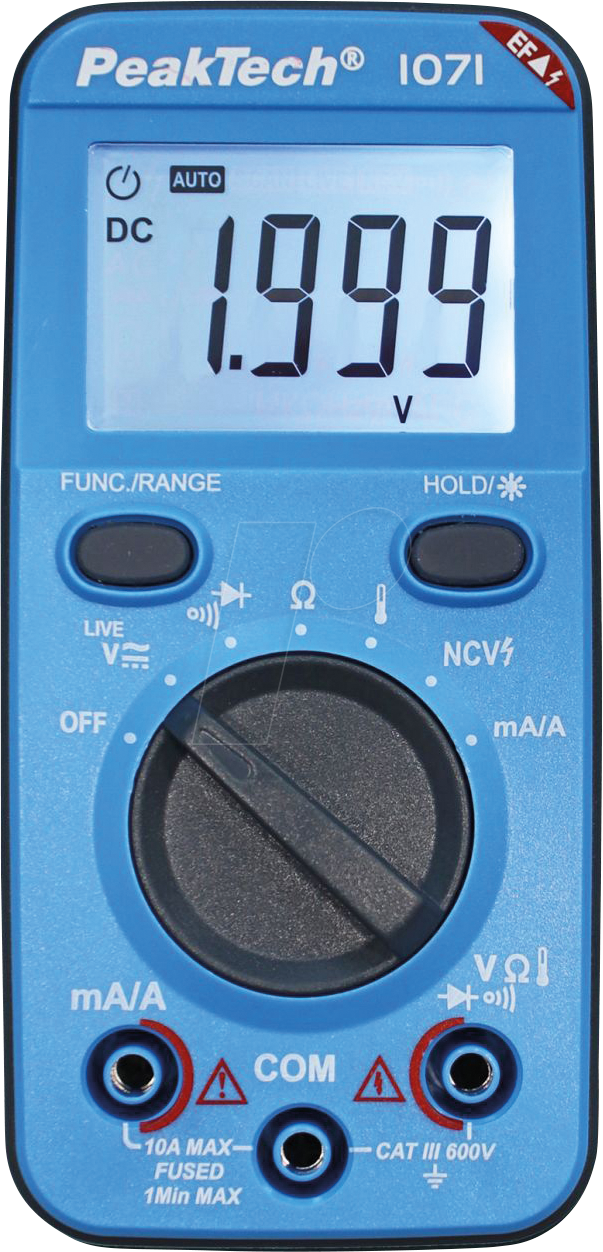 4250569407468 - 1071 - Multimeter digital 2000 Counts NCV Strommessung