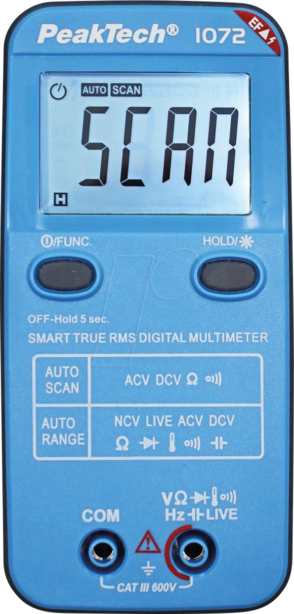 4250569407475 - 1072 - Multimeter digital 4000 Counts NCV TRMS