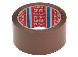 4250584851437 - - 144 x Klebeband (5 cm x 66 m) braun Paketklebeband Packband leise abrollend Kleberolle