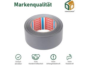 4250584851581 - - 1 x Panzertape (5 cm x 50 m) grau Gaffa Tape Gewebeband Duct Tape Panzerband