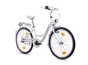 4250585412422 - Chrisson Relaxa Jugendrad 24 Zoll Mädchen Jungen 130-145 cm Kinderfahrrad ab 8 Jahre Fahrrad 3 Gänge