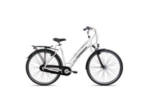 4250585414587 - Chrisson Sereto 30 Trekkingrad 28 Zoll Urban Bike Damen 165 - 175 cm Damenrad Fahrrad 7 Gang weiß 53 cm