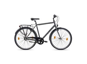 4250585419643 - Chrisson City One Urban Bike 28 Zoll Herren Fahrrad Damen 160 - 180 cm Trekking 3 Gänge anthrazit 53 cm