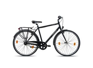 4250585419711 - City One Trekkingrad 28 Zoll Urban Bike Trekking Fahrrad 165 - 180 cm Trekkingbike mit 7 Gängen StVZO schwarz 56 cm