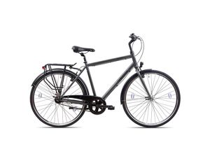 4250585419735 - City One Trekkingrad 28 Zoll Urban Bike Trekking Fahrrad 165 - 180 cm Trekkingbike mit 7 Gängen StVZO anthrazit 56 cm