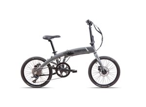 4250585433229 - Chrisson EF3 E Bike Klapprad Damen Herren 150 - 195 cm Pedelec 20 Zoll 8 Gänge Elektrofahrrad 250 W grau 32 cm