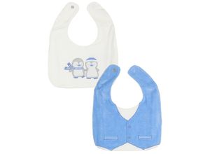 4250605200008 - Lätzchen PINGUINE & WESTE 2er-Pack in weiß hellblau