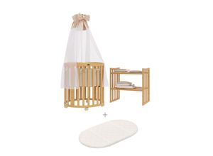 4250612220389 - ComfortBaby SmartGrow 7in1 Baby-Bett natur Kinder-Bett vielseitig Wickeltisch