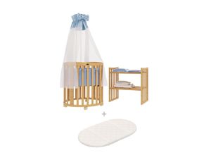 4250612220501 - ComfortBaby SmartGrow 7in1 Baby-Bett natur Kinder-Bett vielseitig Wickeltisch