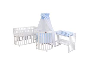 4250612220518 - ComfortBaby SmartGrow 7 in 1 Weiss Komplett Baby Kinderbett Set Laufgitter