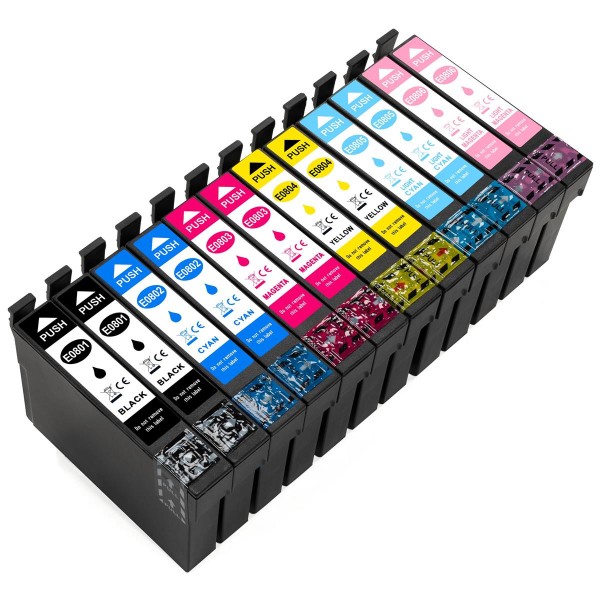 4250614804211 - 12x Epson T080 (Kolibri) kompatibel von ESMOnline