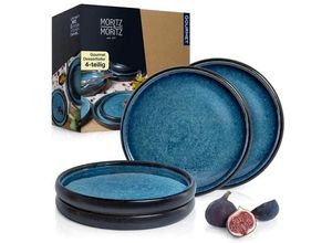 4250616233859 - Moritz & Moritz Dessertteller Dessert Teller Blau (4 St) spülmaschinen-und mik