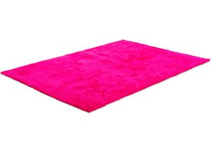 4250617411997 - Hochflor-Teppich TOM TAILOR HOME Soft Teppiche Gr B L 65 cm x 135 cm 35 mm 1 St pink Esszimmerteppiche handgetuftet Uni-Farben super weich und flauschig