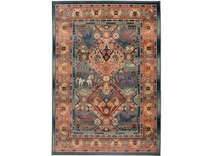 4250617418002 - Teppich THEKO Gabiro 13 Teppiche Gr B L 90 cm x 160 cm 10 mm 1 St grün Orientalische Muster