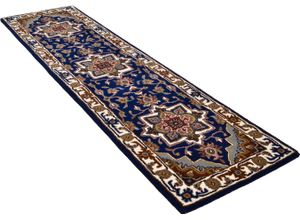 4250617429268 - Läufer THEKO Royal Heriz Teppiche Gr B L 70 cm x 270 cm 14 mm 1 St blau Teppichläufer Teppich-Läufer reine Wolle gewebt Orient-Optik