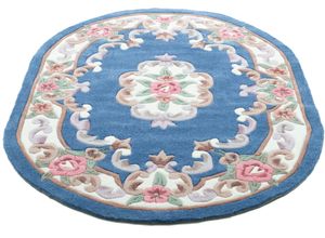 4250617436839 - Teppich THEKO Ming Teppiche Gr B L 190 cm x 290 cm 14 mm 1 St blau Orientalische Muster hochwertiges Acrylgarn ideal im Wohnzimmer & Schlafzimmer