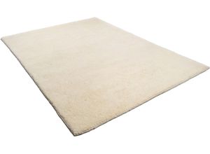 4250617441277 - Wollteppich THEKO Tanger 1 Teppiche Gr B L 150 cm x 150 cm 20 mm 1 St weiß (wollweiß) Schurwollteppiche echter Berber aus Marokko reine naturbelassene Wolle handgeknüpft