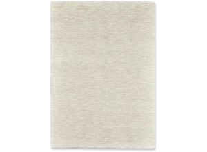 4250617442571 - Wollteppich MY HOME Zeyn Teppiche Gr B L 70 cm x 140 cm 32 mm 1 St beige (natur beige) Schurwollteppiche Berber-Teppich aus Marokko reine Schurwolle einfarbig handgeknüpft