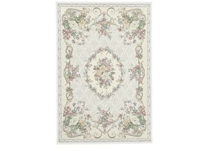 4250617459876 - Teppich THEKO Flomi Floral Teppiche Gr B L 120 cm x 180 cm 3 mm 1 St beige Baumwollteppiche gewebt Blumen Design ideal im Wohnzimmer & Schlafzimmer