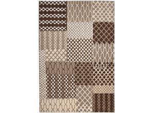 4250617464627 - Teppich TOM TAILOR HOME PATTERN PATCH Teppiche Gr B L 57 cm x 90 cm 12 mm 1 St beige Esszimmerteppiche Wohnzimmer