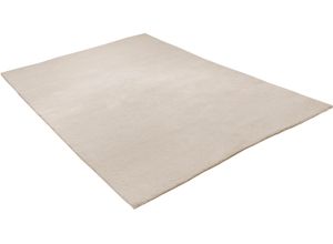 4250617464917 - Wollteppich THEKO Hadj Uni Teppiche Gr B L 60 cm x 120 cm 25 mm 1 St beige (natur) Schurwollteppiche echter Berber Teppich reine Wolle handgeknüpft