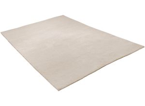 4250617465013 - Wollteppich THEKO Hadj Uni Teppiche Gr B L 250 cm x 300 cm 25 mm 1 St beige (natur weiß) Schurwollteppiche echter Berber Teppich reine Wolle meliert handgeknüpft