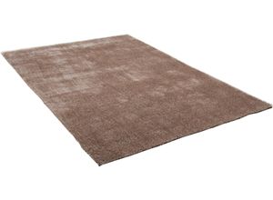 4250617474039 - Hochflor-Teppich GINO FALCONE Alessandro Teppiche Gr B L 160 cm x 230 cm 25 mm 1 St beige (dunkelbeige) Esszimmerteppiche besonders weich durch Microfaser ideal im Wohnzimmer & Schlafzimmer