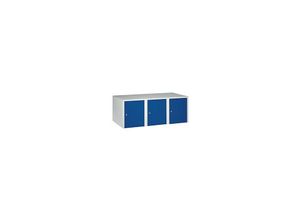 4250618223667 - Aufsatzschrank 3 Abteile HxBxT 445 x 1200 x 500 mm enzianblau