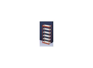 4250623734653 - Stabil-Steckregal einseitig Regalhöhe 2500 mm orange verzinkt Bodenbreite 1025 mm Grundregal Breite x Tiefe 1025 x 500 mm hofe 4250623734653 - Stabil-Steckregal einseitig Regalhöhe 2500 mm orange verzinkt Bodenbreite 1025 mm Grundregal Breite x Tiefe 1025 x 500 mm hofe