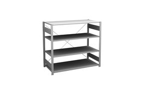 4250623774819 - Sideboard-Steckregal verzinkt Höhe 1200 mm 4 Böden Grundregal Bodentiefe 600 mm Fachlast 190 kg hofe