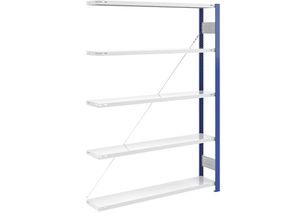 4250623788656 - eurokraft pro Lager-Steckregal Regalständer blau HxB 2000 x 1300 mm Boden lichtgrau Anbauregal Tiefe 300 mm 4250623788656 - eurokraft pro Lager-Steckregal Regalständer blau HxB 2000 x 1300 mm Boden lichtgrau Anbauregal Tiefe 300 mm