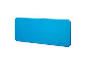 4250624548907 - Wandabsorber B 1400 x H 600 mm Stärke 22 mm inkl Montagematerial stoffbespannte MDF-Platte mit innenliegender Mineralwolle blau 2 Stück