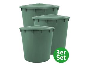 4250627271437 - Regentonne Sparpaket 1500 Liter (3x500 L)mit Verbinderset