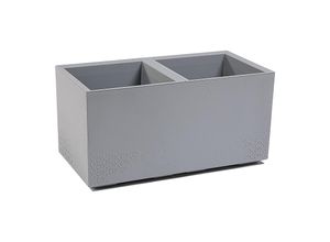 4250627278191 - Pflanzkübel Beton 80 Caro Rollen 100% recycled hellgrau