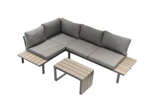 4250627288893 - Gartenlounge-Set Ecksitzgarnitur Gartenmöbel-Set Eckbank  inkl Auflag