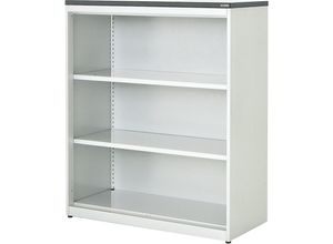 4250633327777 - mauser Kombi-Regal HxBxT 1180 x 1000 x 432 mm Kunststoffplatte 2 Fachböden reinweiß   weiß