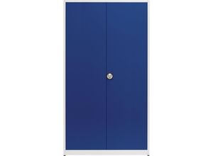 4250633343302 - mauser Universalschrank extrahoch HxBxT 2200 x 1200 x 420 mm lichtgrau   ultramarinblau