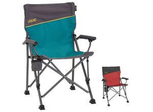 4250635605293 - UQUIP Campingstuhl Roxy Strandstuhl Faltstuhl Klappstuhl Faltbar Stahl 120 kg Farbe Blue grey